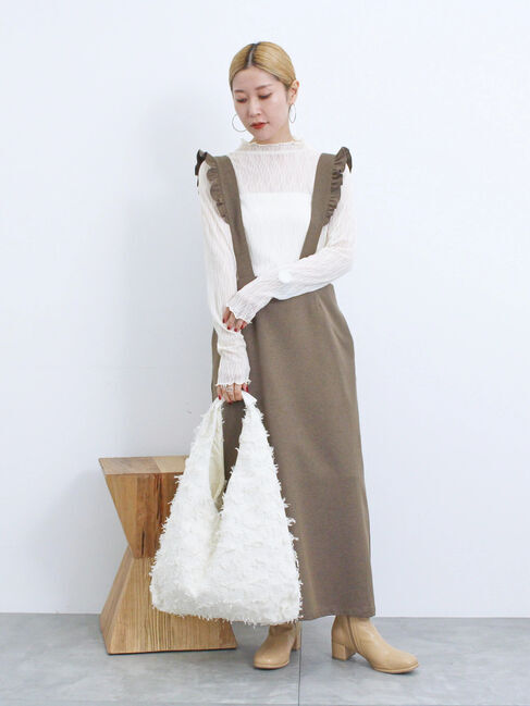 Samansa Mos2 blue「サス付ナロースカート」|スカート|