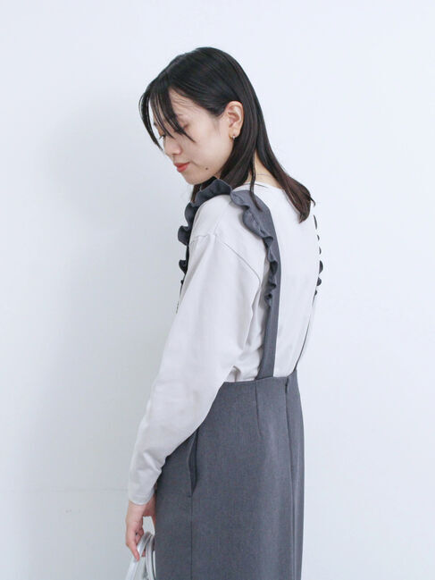 Samansa Mos2 blue「サス付ナロースカート」|スカート|