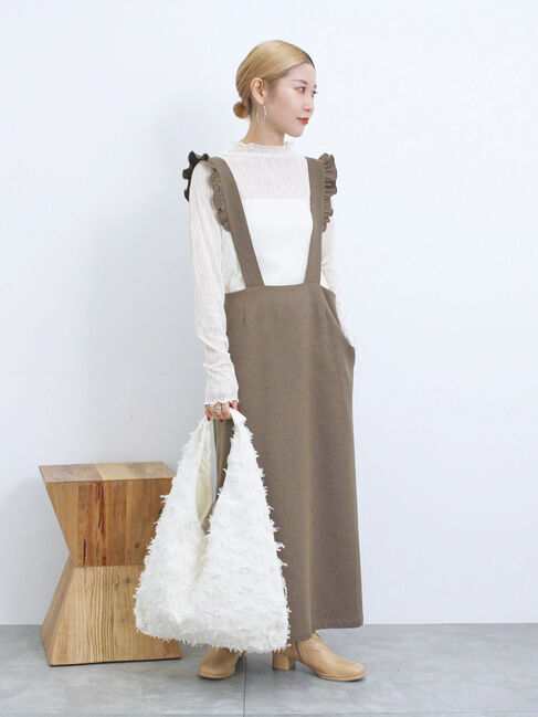 Samansa Mos2 blue「サス付ナロースカート」|スカート|