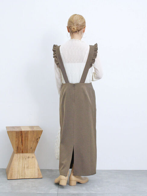 Samansa Mos2 blue「サス付ナロースカート」|スカート|