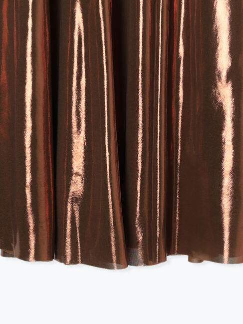 Samansa Mos2 blue「◎光沢フレアスカート」|スカート|