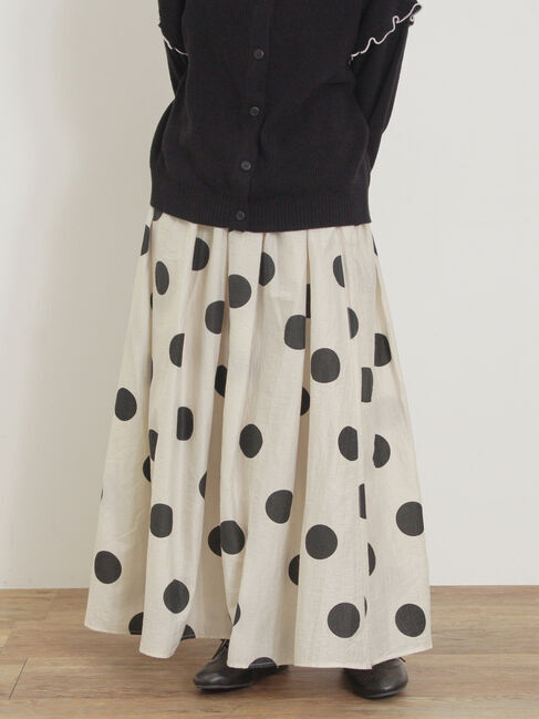 Samansa Mos2「シアードットプリントスカート」|スカート|