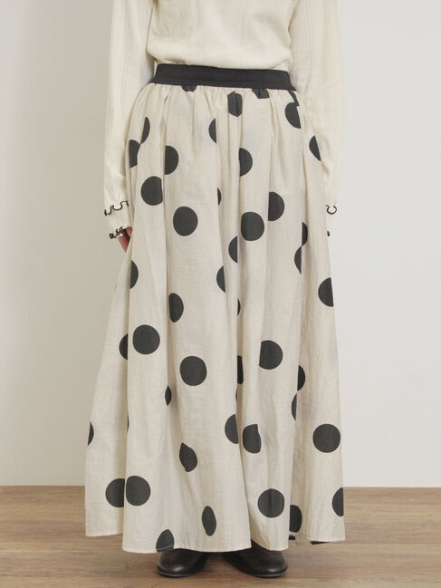 Samansa Mos2「シアードットプリントスカート」|スカート|