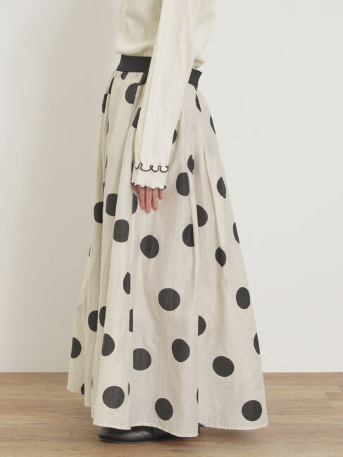 Samansa Mos2「シアードットプリントスカート」|スカート|