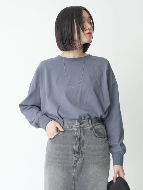 sm2rhythm「ドルマンスリーブT」|Tシャツ・カットソー|ブルー