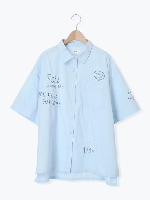 SM2「ロゴ刺繍入りオーバーシャツ」|シャツ・ブラウス|