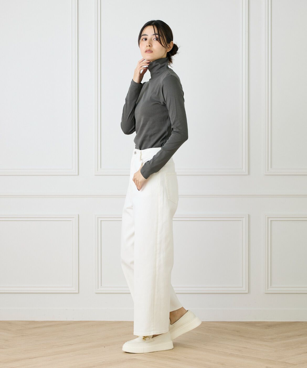 DAY by DAY it&rsquo;s international「長袖ハイネックプルオーバー《スビン綿MIXフライス》」|Tシャツ・カットソー|