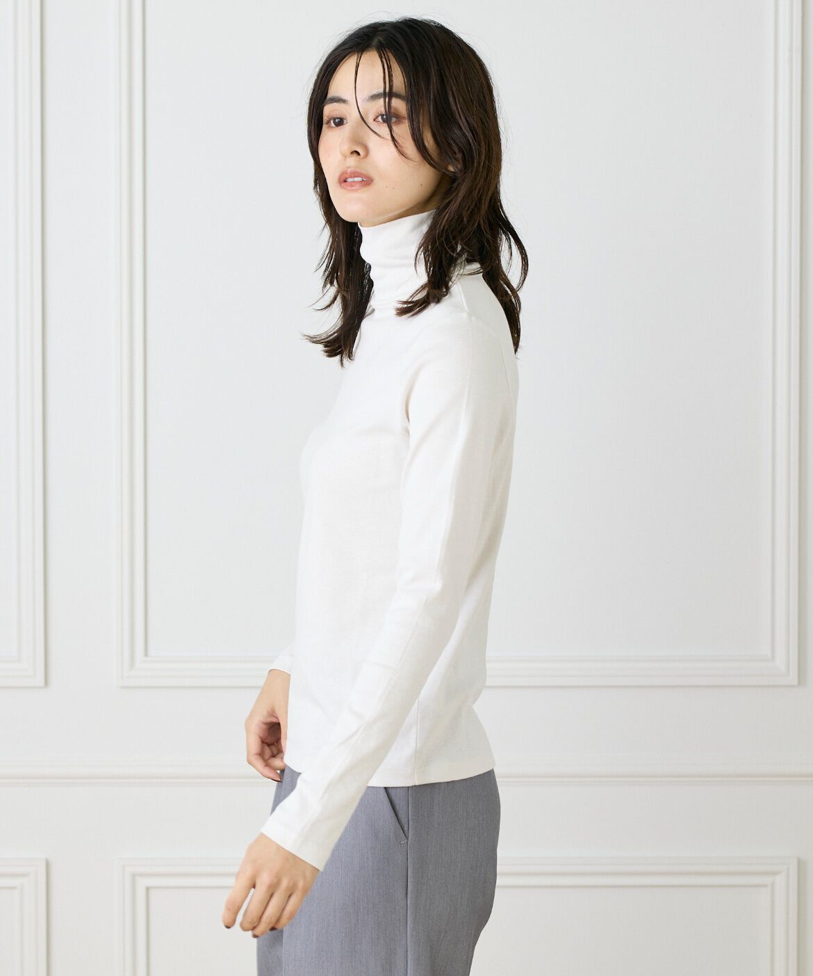 DAY by DAY it&rsquo;s international「長袖ハイネックプルオーバー《スビン綿MIXフライス》」|Tシャツ・カットソー|