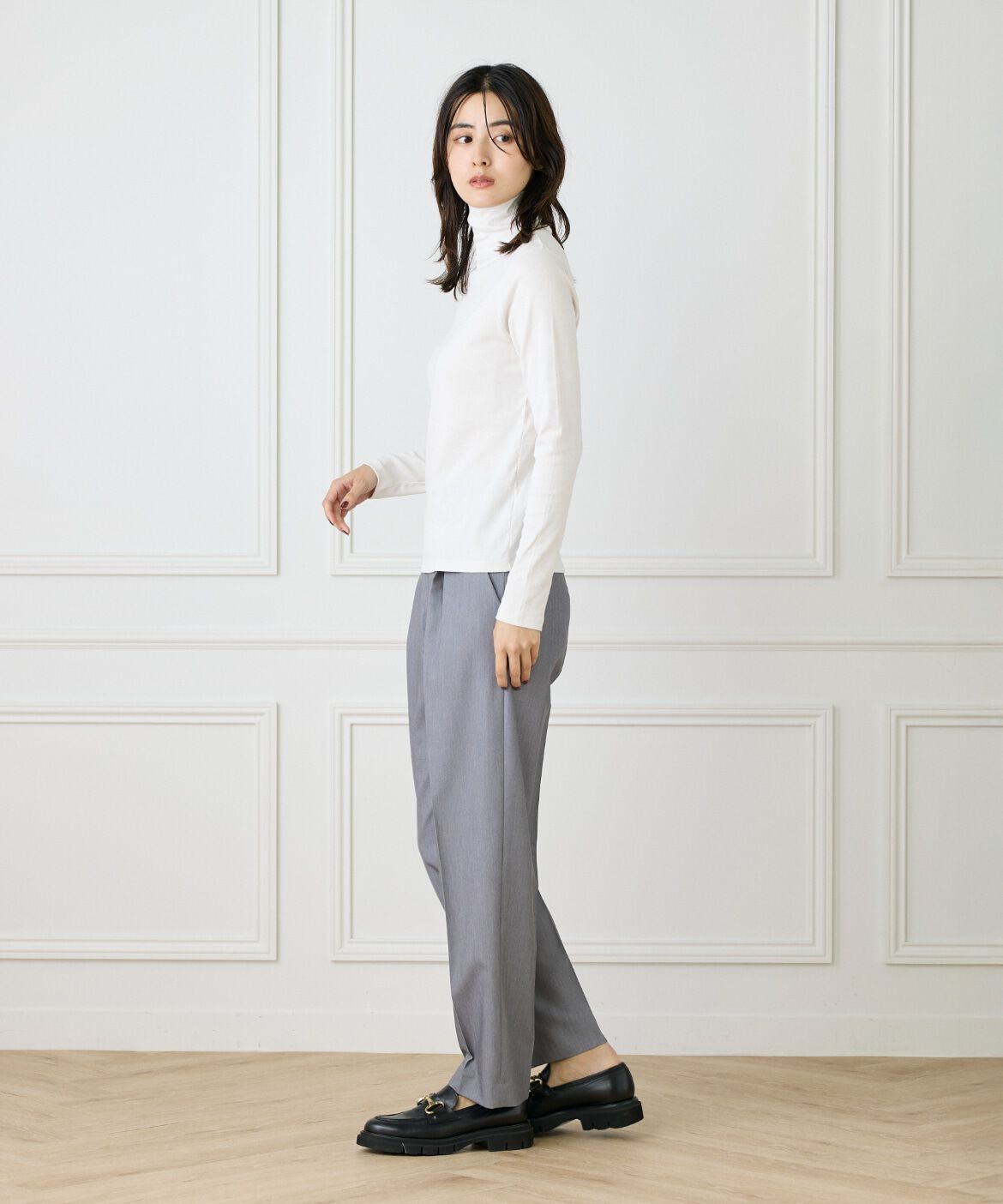 DAY by DAY it&rsquo;s international「長袖ハイネックプルオーバー《スビン綿MIXフライス》」|Tシャツ・カットソー|