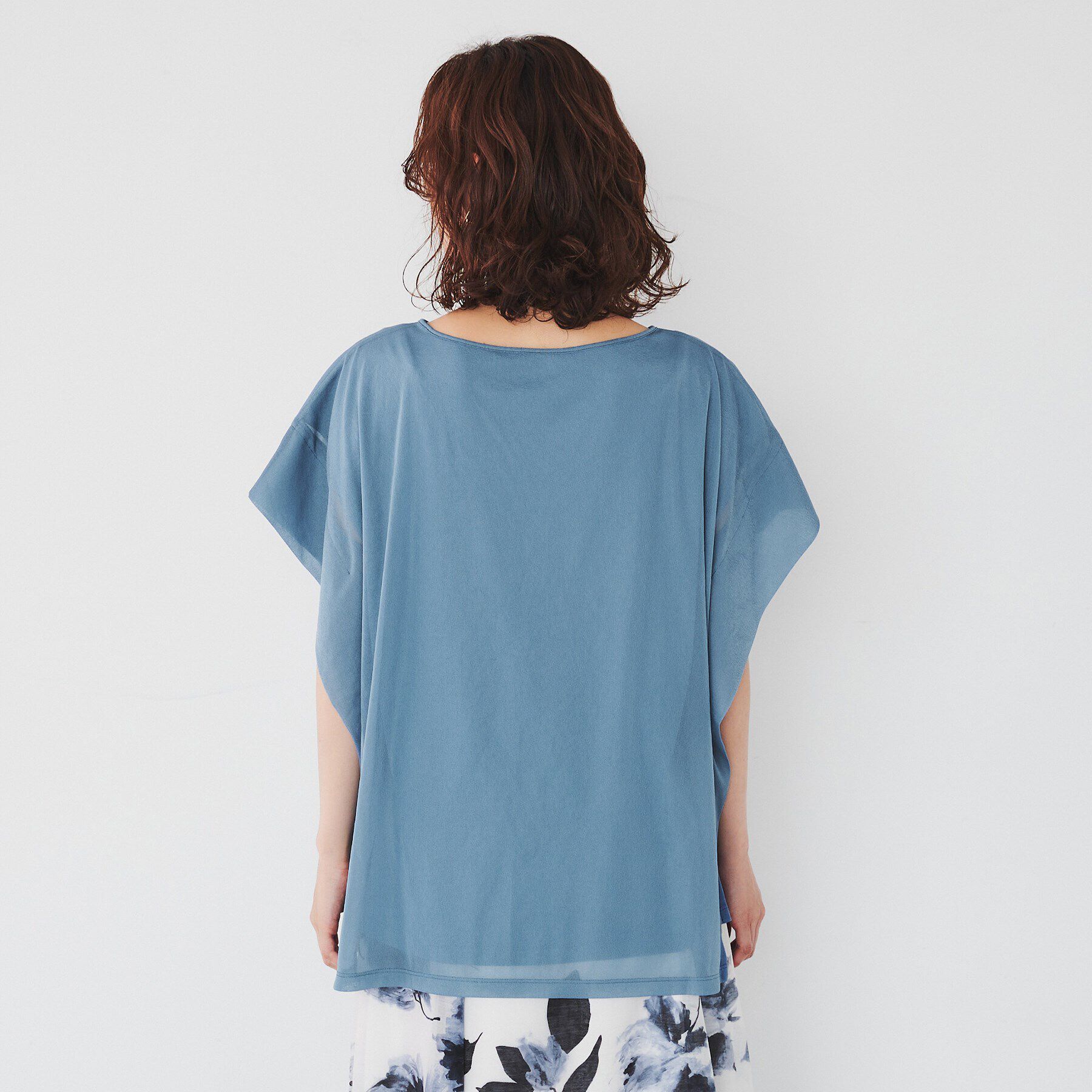 UNTITLED「【シアー/二の腕カバー】トリコットドッキングプルオーバー」|Tシャツ・カットソー|