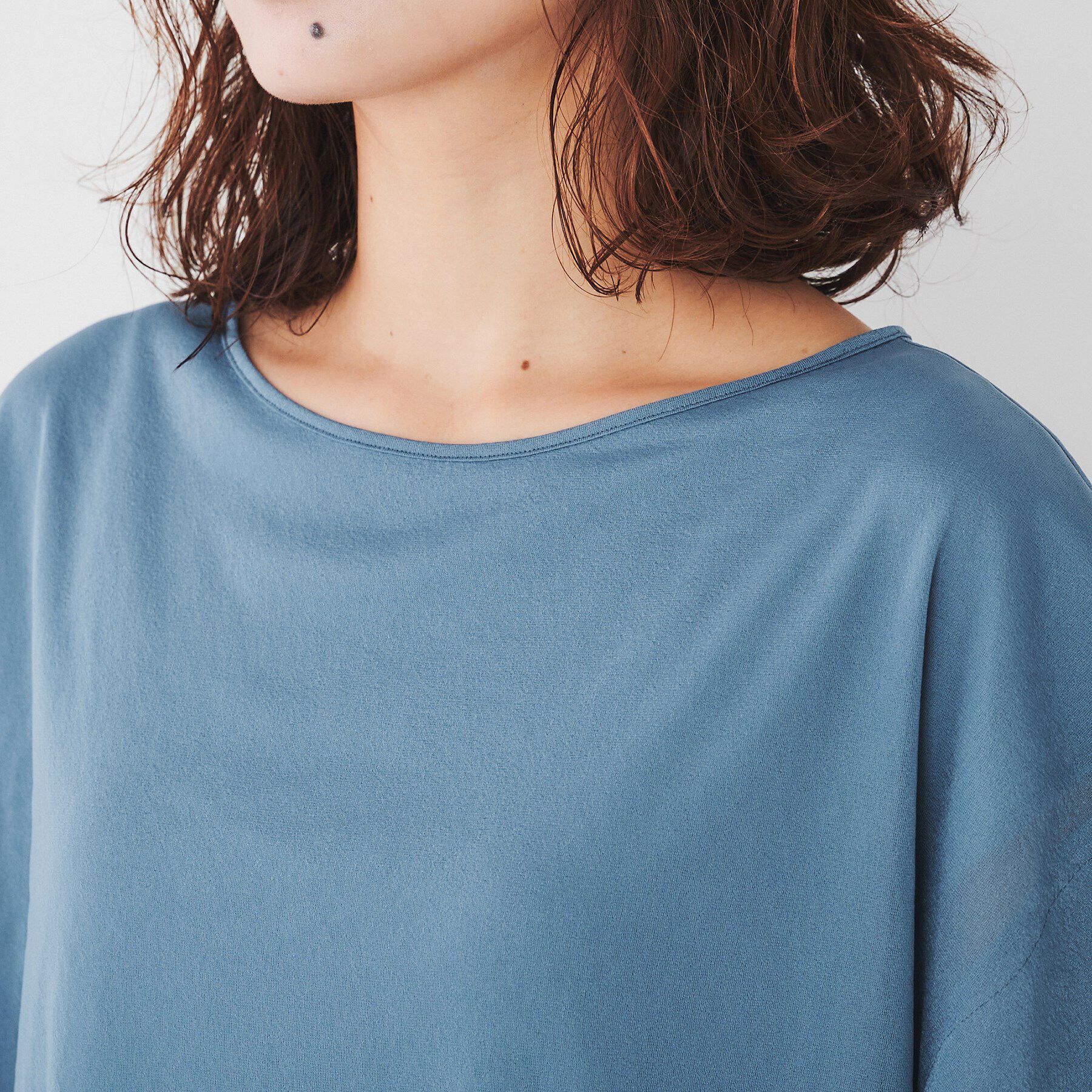 UNTITLED「【シアー/二の腕カバー】トリコットドッキングプルオーバー」|Tシャツ・カットソー|