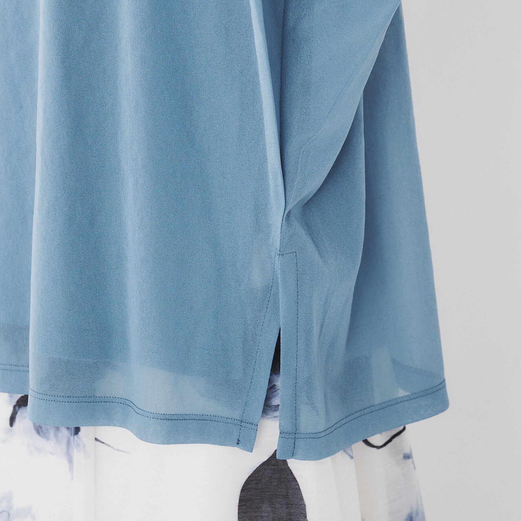 UNTITLED「【シアー/二の腕カバー】トリコットドッキングプルオーバー」|Tシャツ・カットソー|