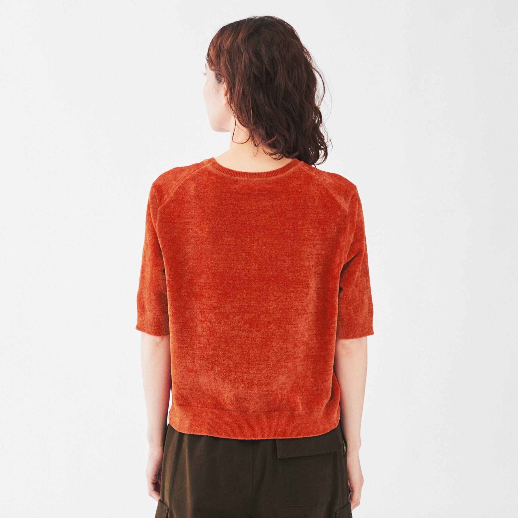 UNTITLED「【アンサンブル＆セットアップ可能】モール5分袖プルオーバー」|ニット・セーター|