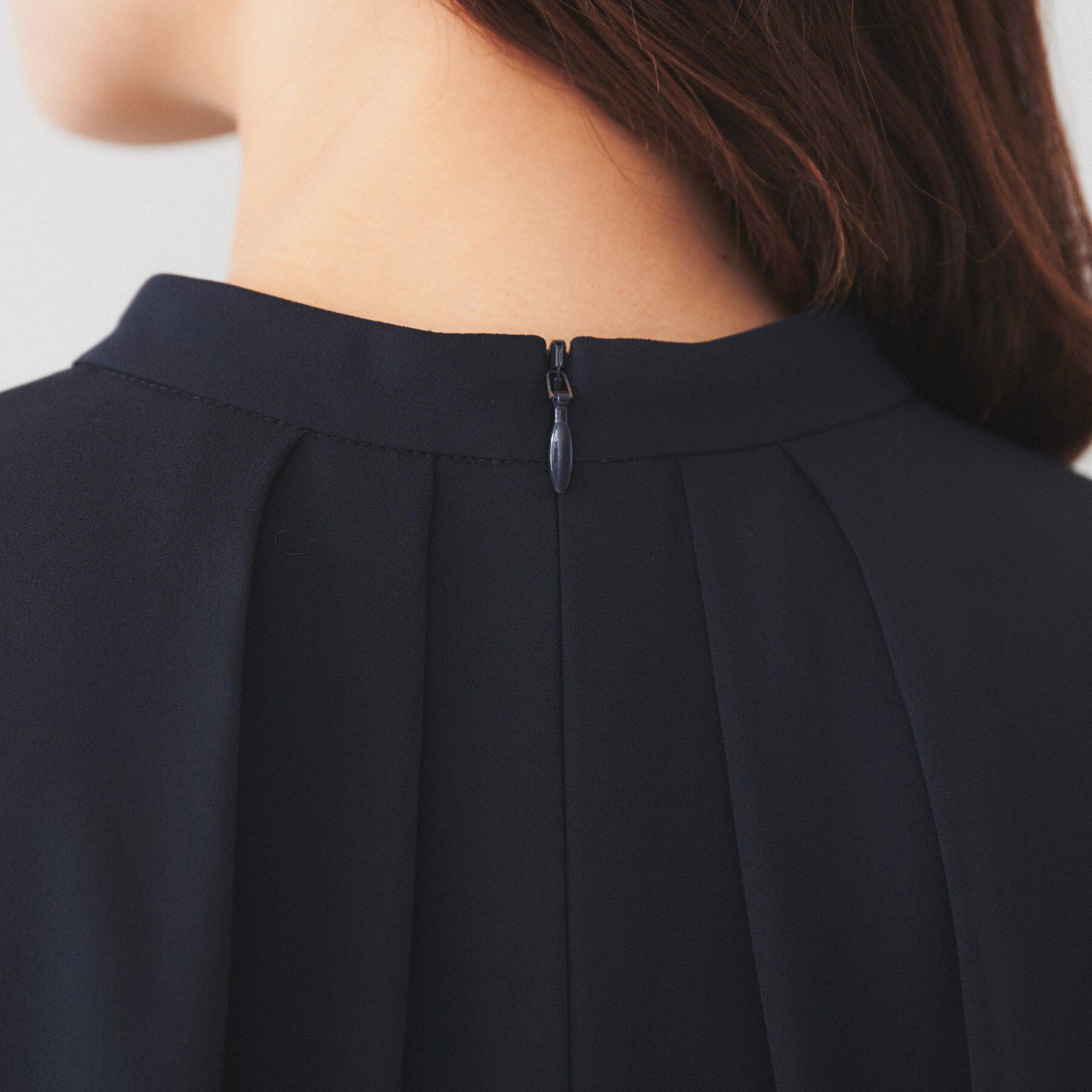 UNTITLED「【通勤】ジョーゼット タックブラウス」|シャツ・ブラウス|