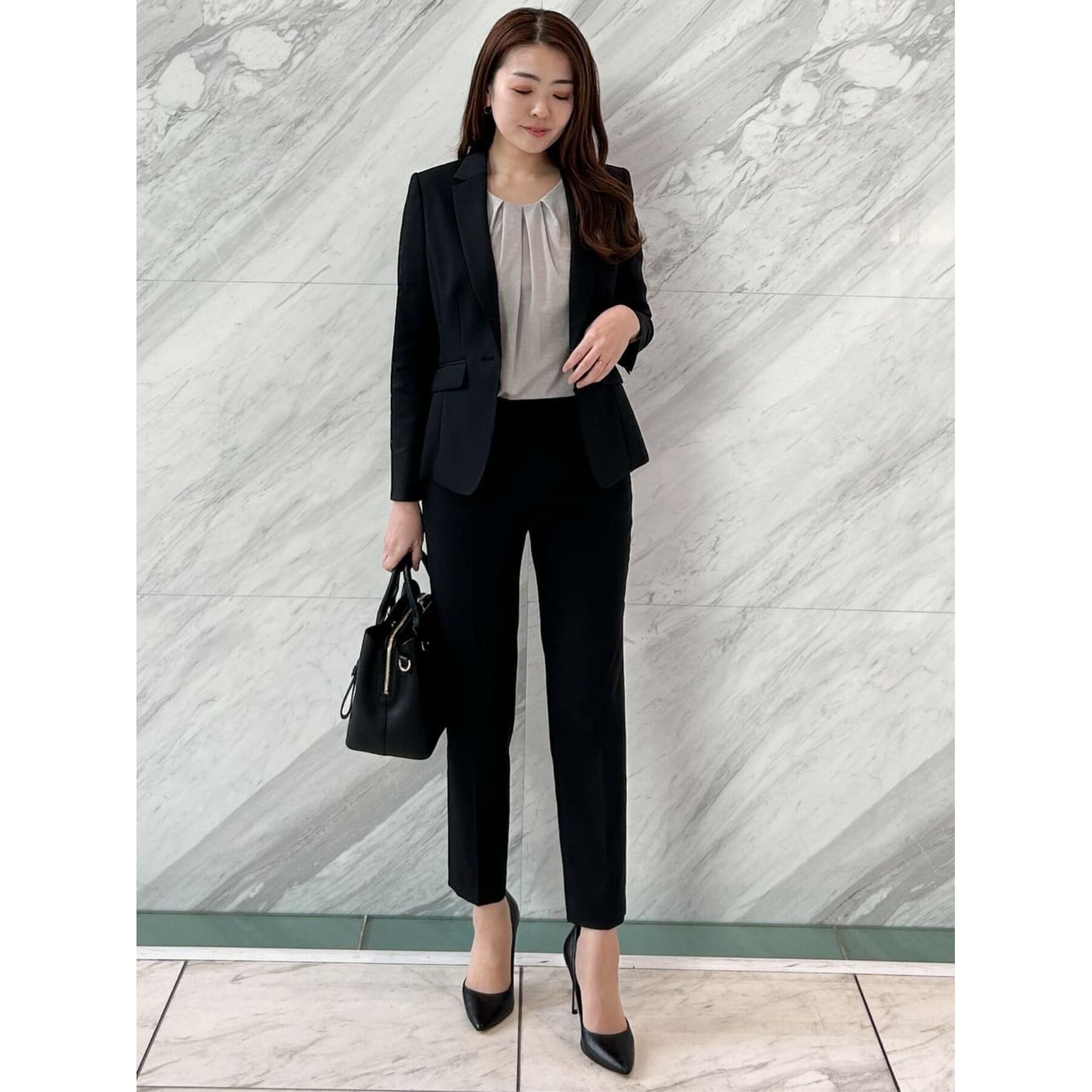 COUP DE CHANCE「【洗える／日本製／ラメ入り】上品ラウンドネックプルオーバー」|Tシャツ・カットソー|