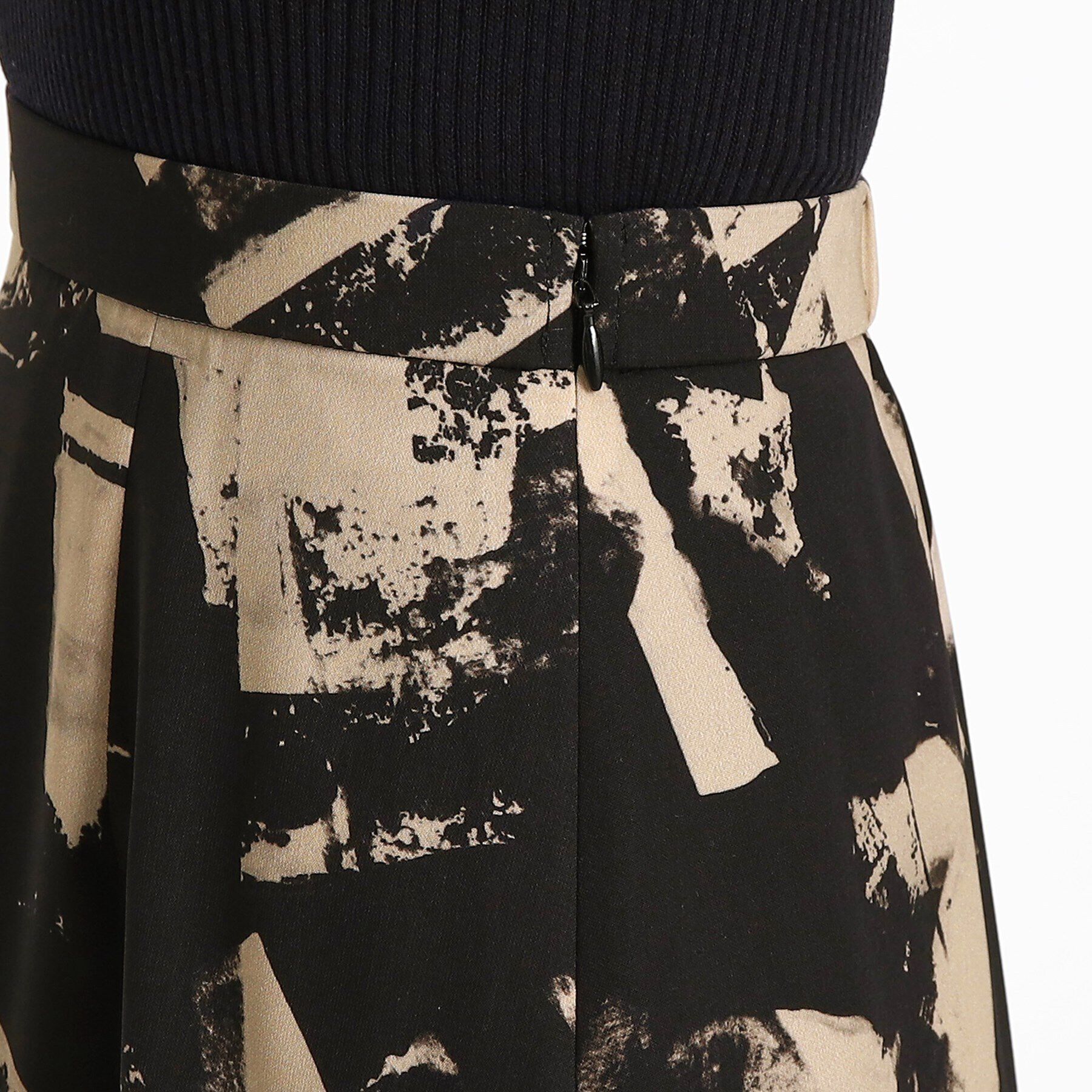 COUP DE CHANCE「【洗える／ウエストゴム入り】幾何柄フレアスカート」|スカート|