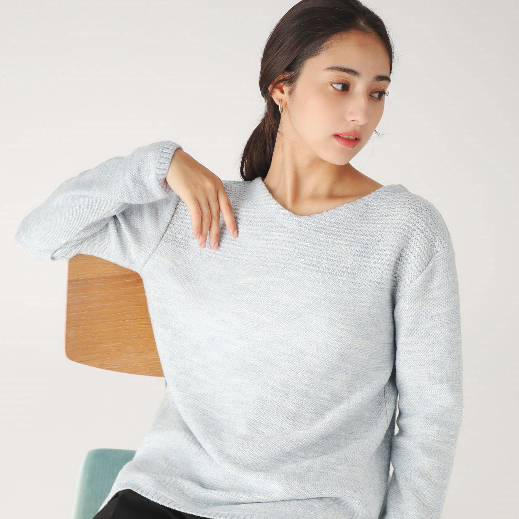 COUP DE CHANCE「【洗える／日本製／ヒップ丈】カジュアルニットトップス」|ニット・セーター|