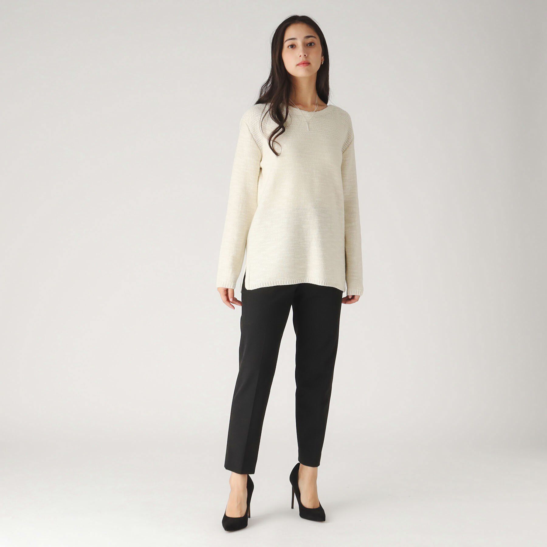 COUP DE CHANCE「【洗える／日本製／ヒップ丈】カジュアルニットトップス」|ニット・セーター|