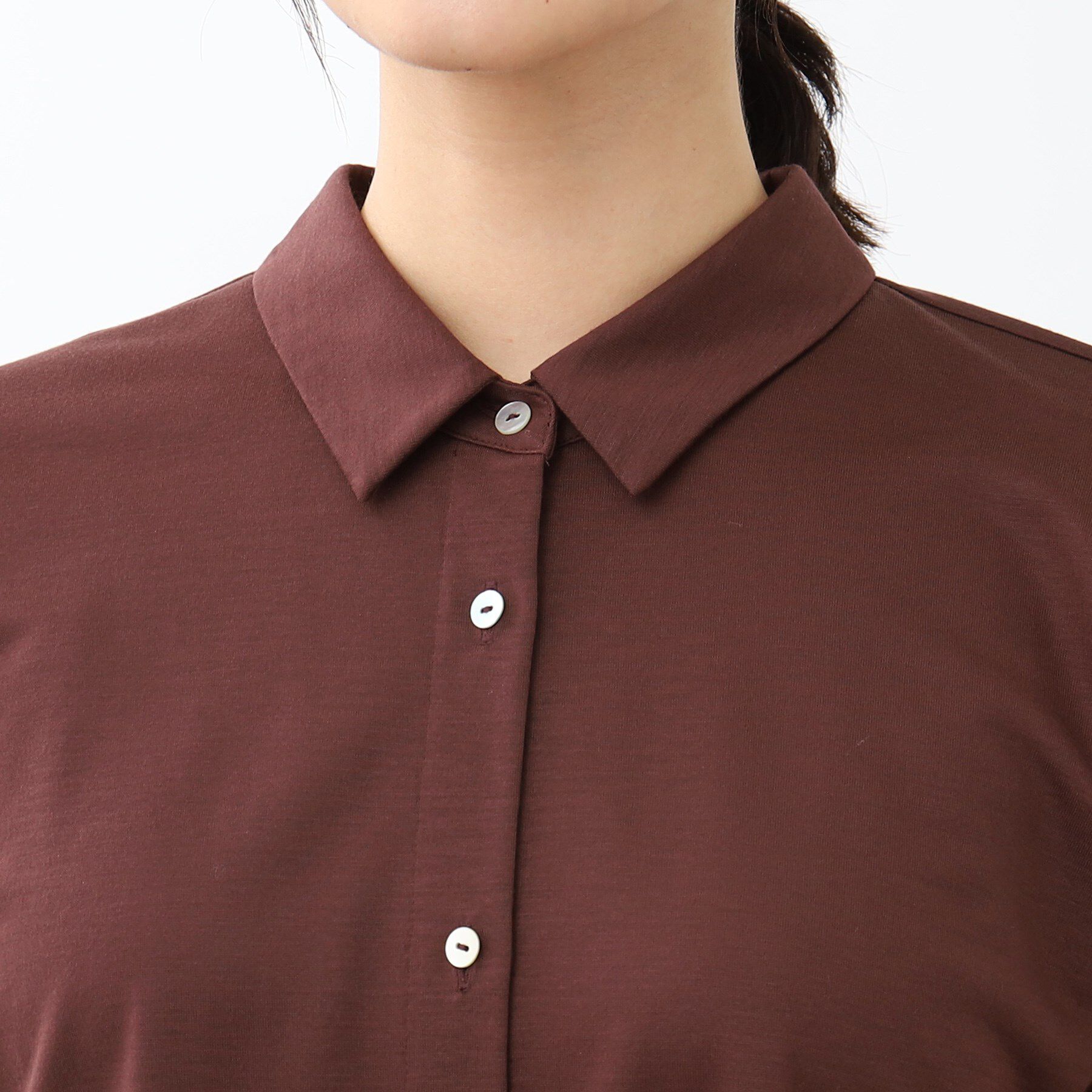 Reflect「【マシンウォッシュ／二の腕カバー】フレンチスリーブブラウス」|シャツ・ブラウス|