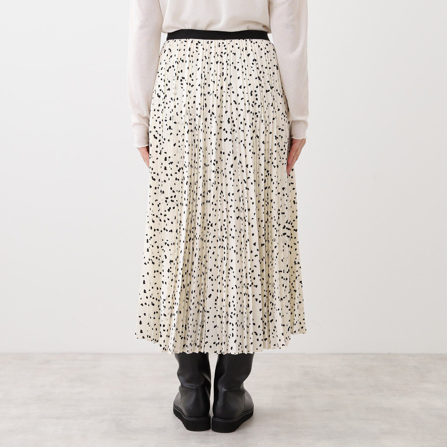 Reflect「【E‐QUALITY／手洗い可】ドット柄アコーディオンスカート」|スカート|