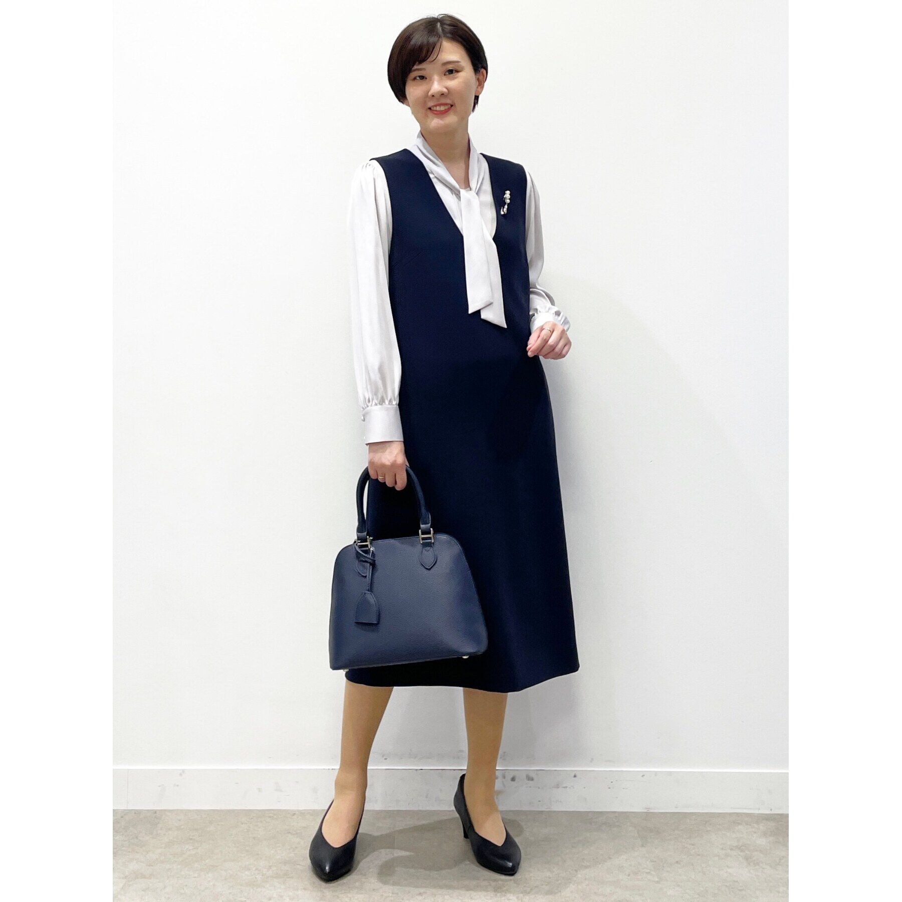 Reflect「【夏SALE／フォーマル/マシンウォッシュ可】シルキーボウタイデザインブラウス」|シャツ・ブラウス|