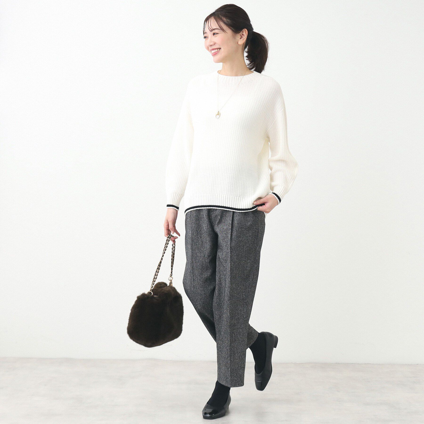 Reflect「【夏SALE／手洗い可／ホールガーメント（R）】ゆるシルエットニット」|ニット・セーター|