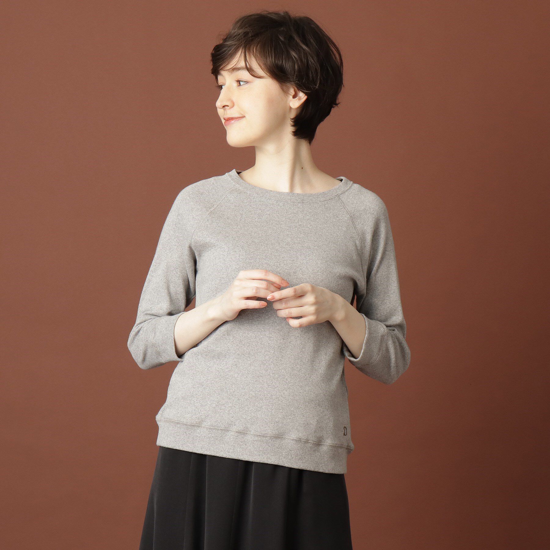 DRESSTERIOR「ラグランスリーブコットンプルオーバー」|パーカー|