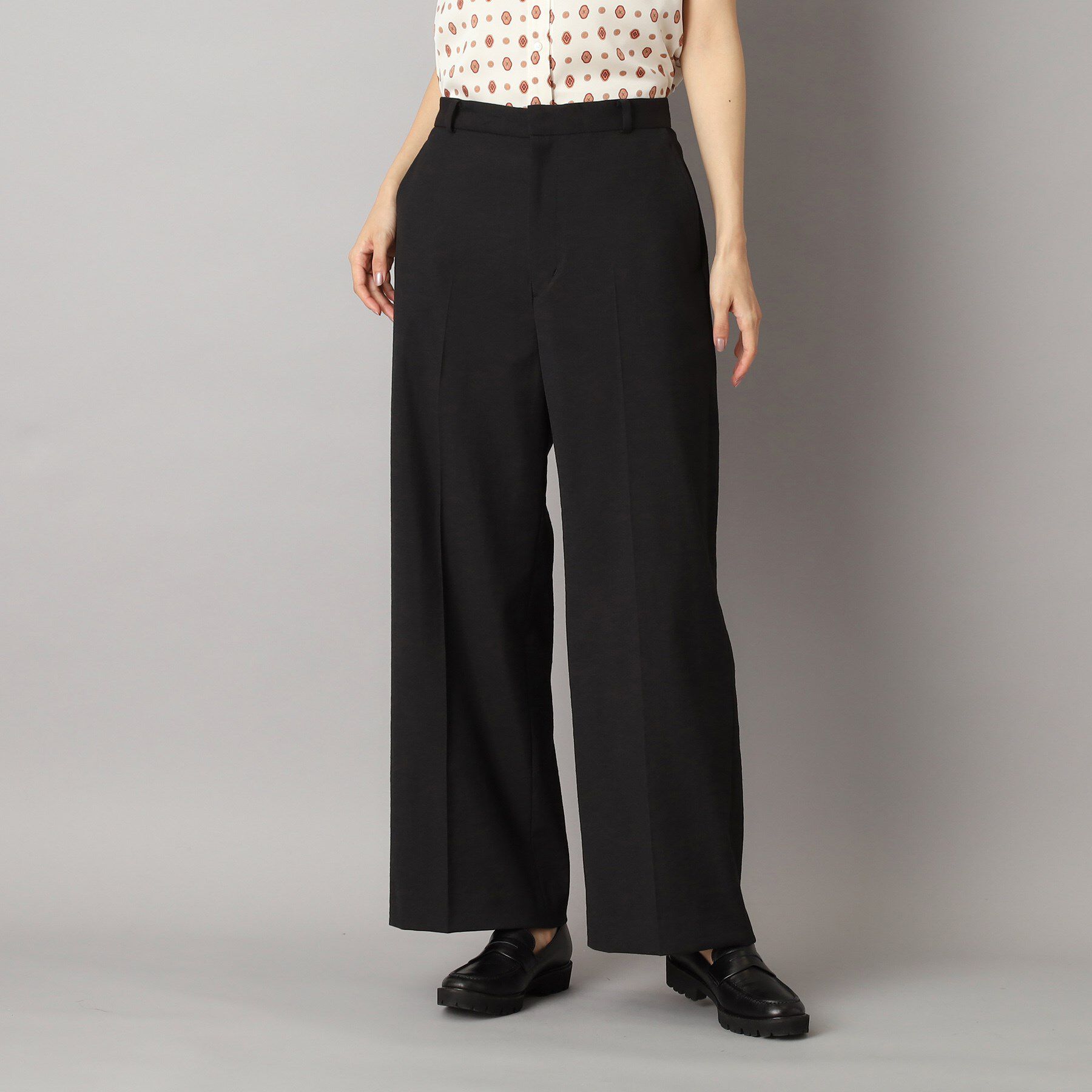 DRESSTERIOR「【洗える/吸水速乾/接触冷感/UVカット】リネンミックスストレッチワイドパンツ」|その他|