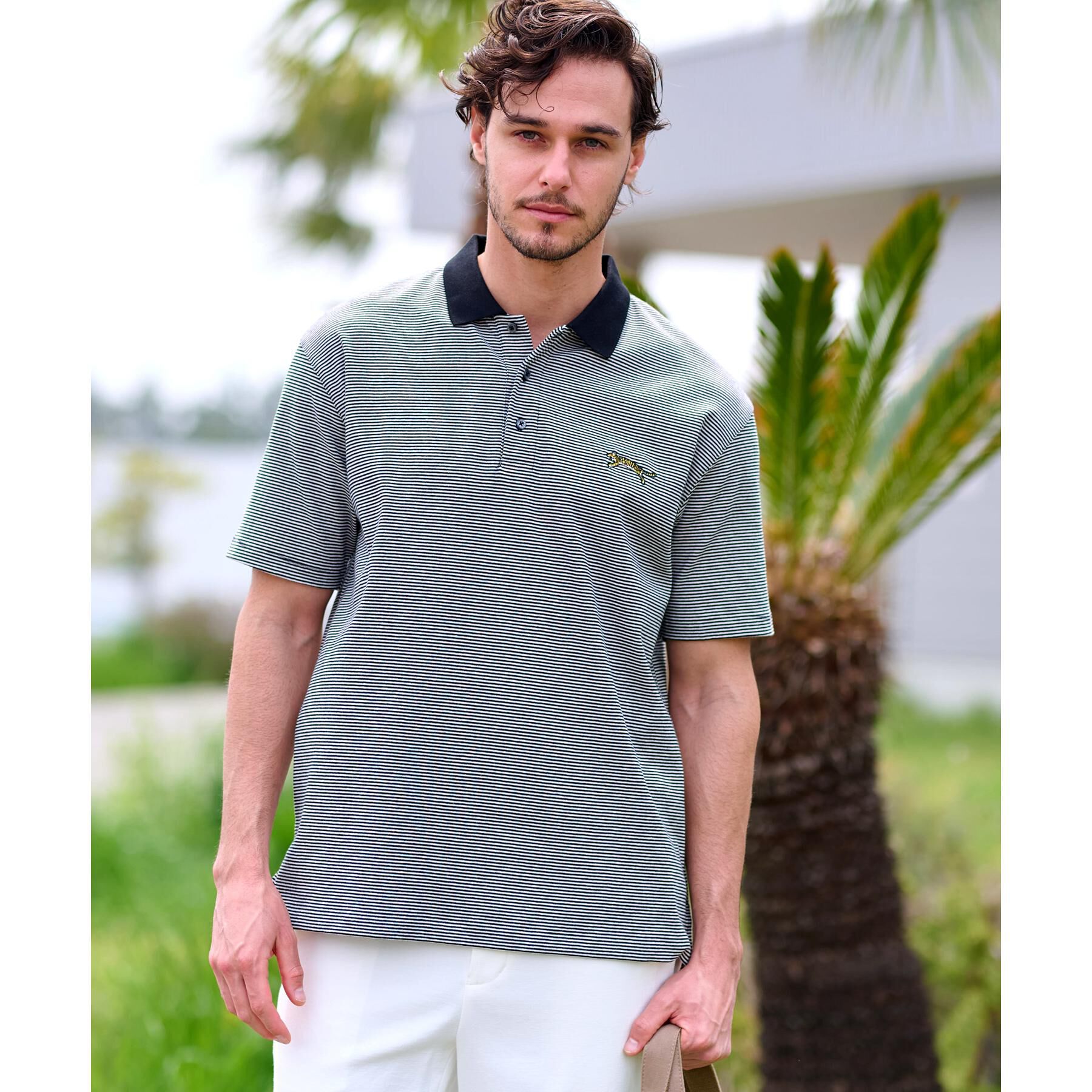 DRESSTERIOR「ドレステリア タイガーボーダーポロシャツ」|ポロシャツ|