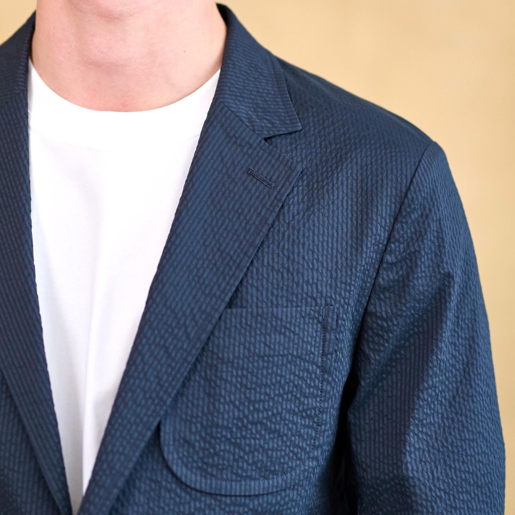 DRESSTERIOR「【洗える/セットアップ可/吸湿速乾/Safari5月号掲載】COOL MAX シアサッカージャケット」|テーラードジャケット|