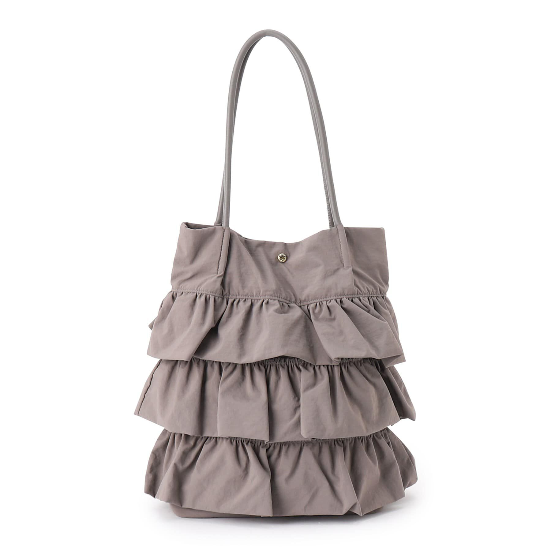 grove「【A4収納可】ティアードタックトート」|トートバッグ|