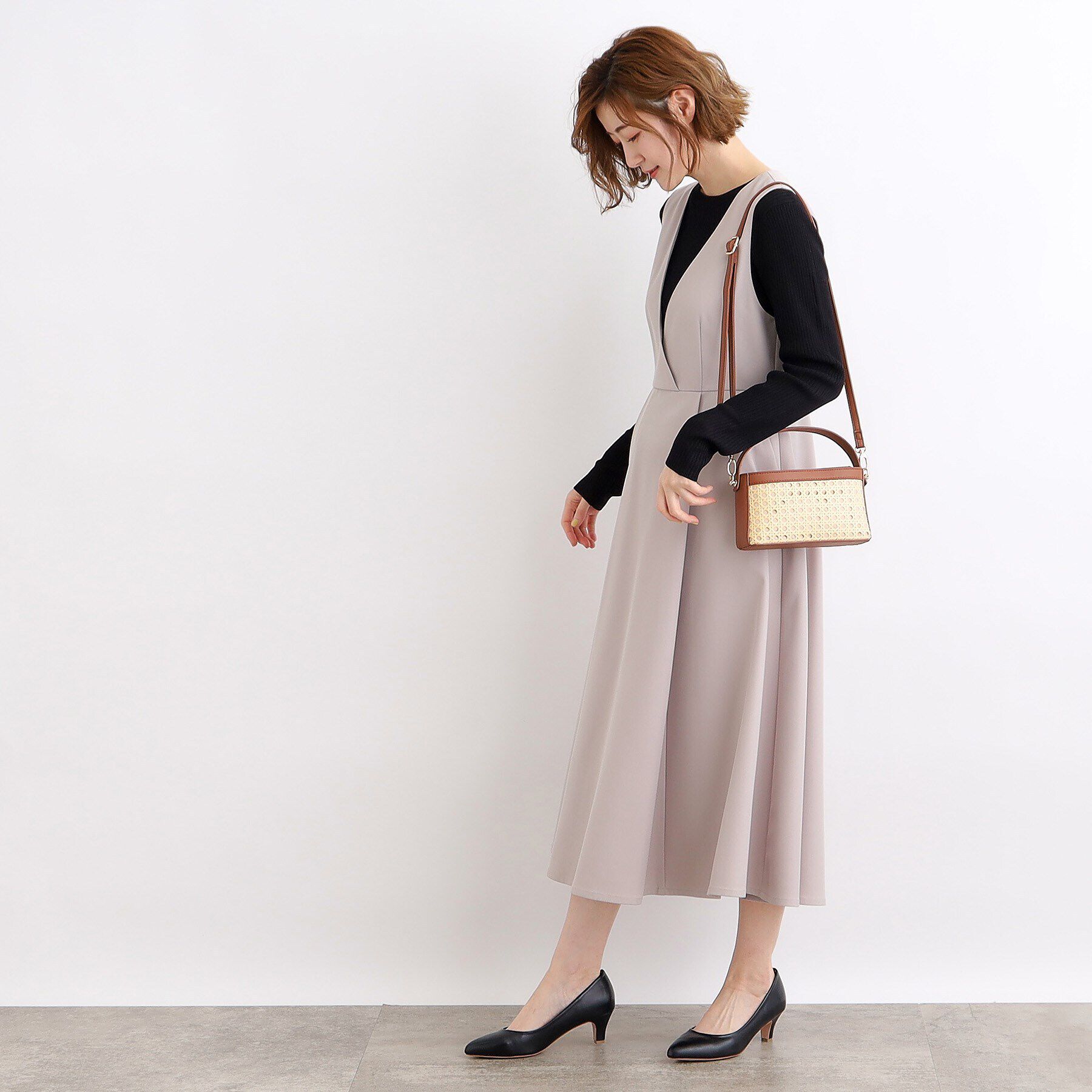 grove「【雑誌掲載商品】バンブー風メッシュミニショルダー」|ショルダー・メッセンジャー|