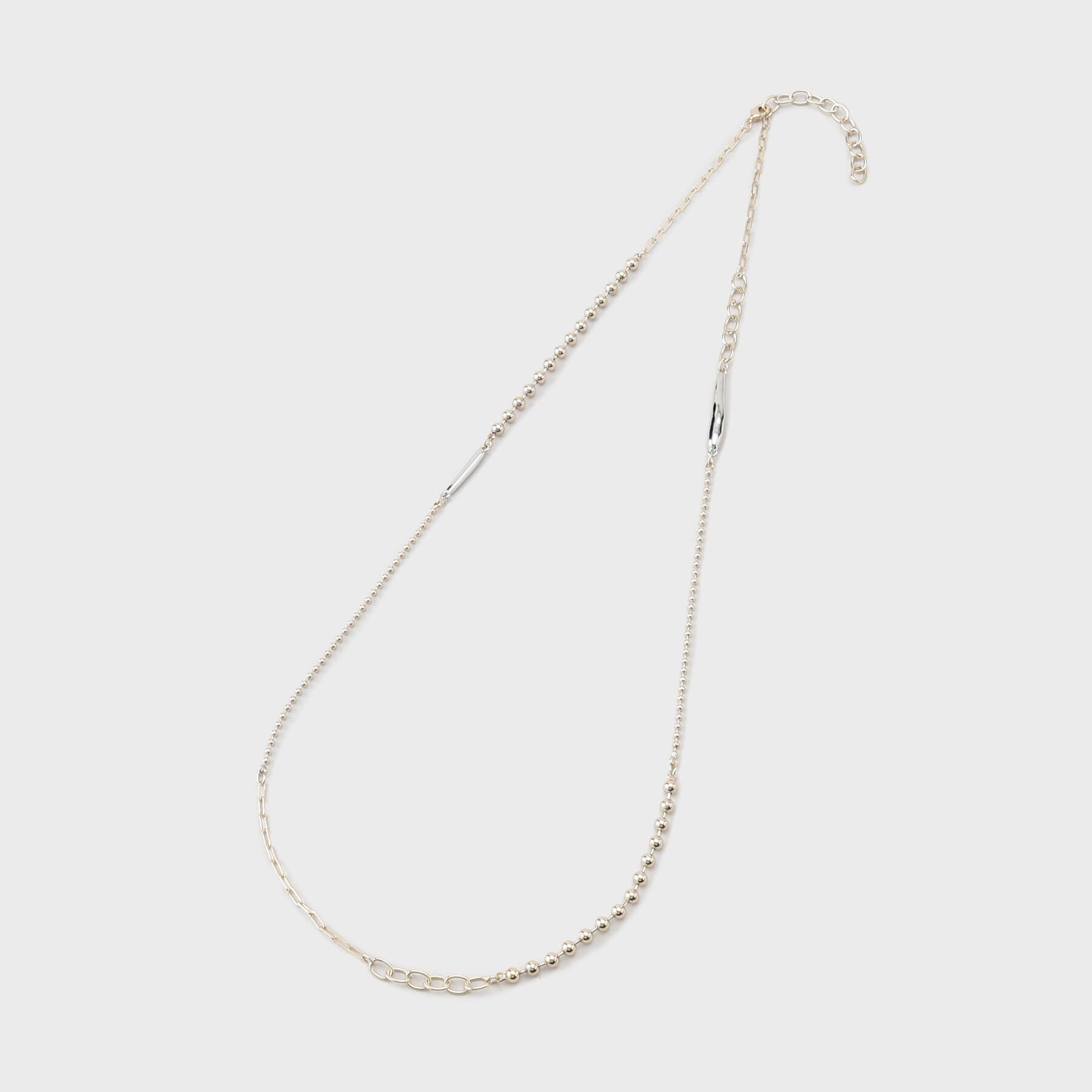 INDIVI「【ミドルサイズ】ランダムミックスネックレス」|ネックレス|ゴールド(507)