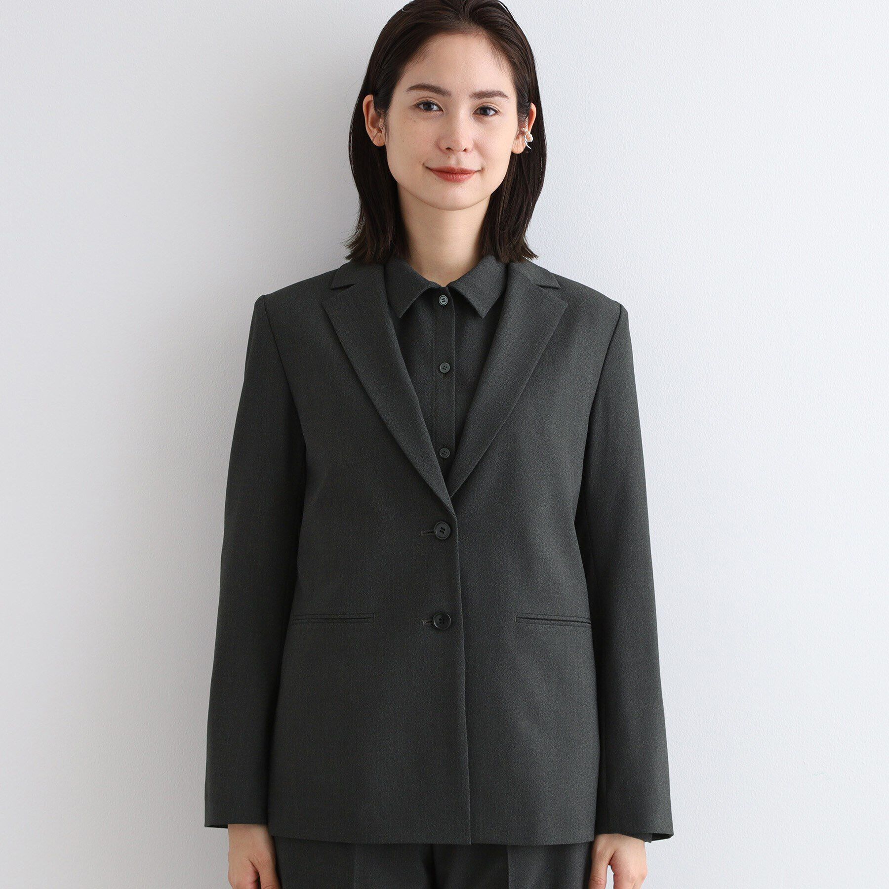 INDIVI「【日本製／SETUP可能】ゆるシルエットジャケット」|スーツ|