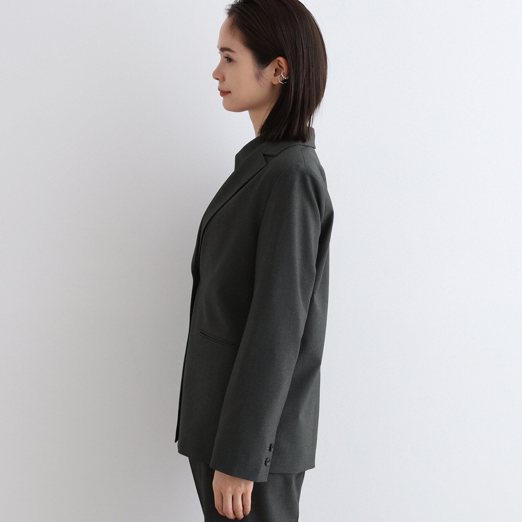 INDIVI「【日本製／SETUP可能】ゆるシルエットジャケット」|スーツ|