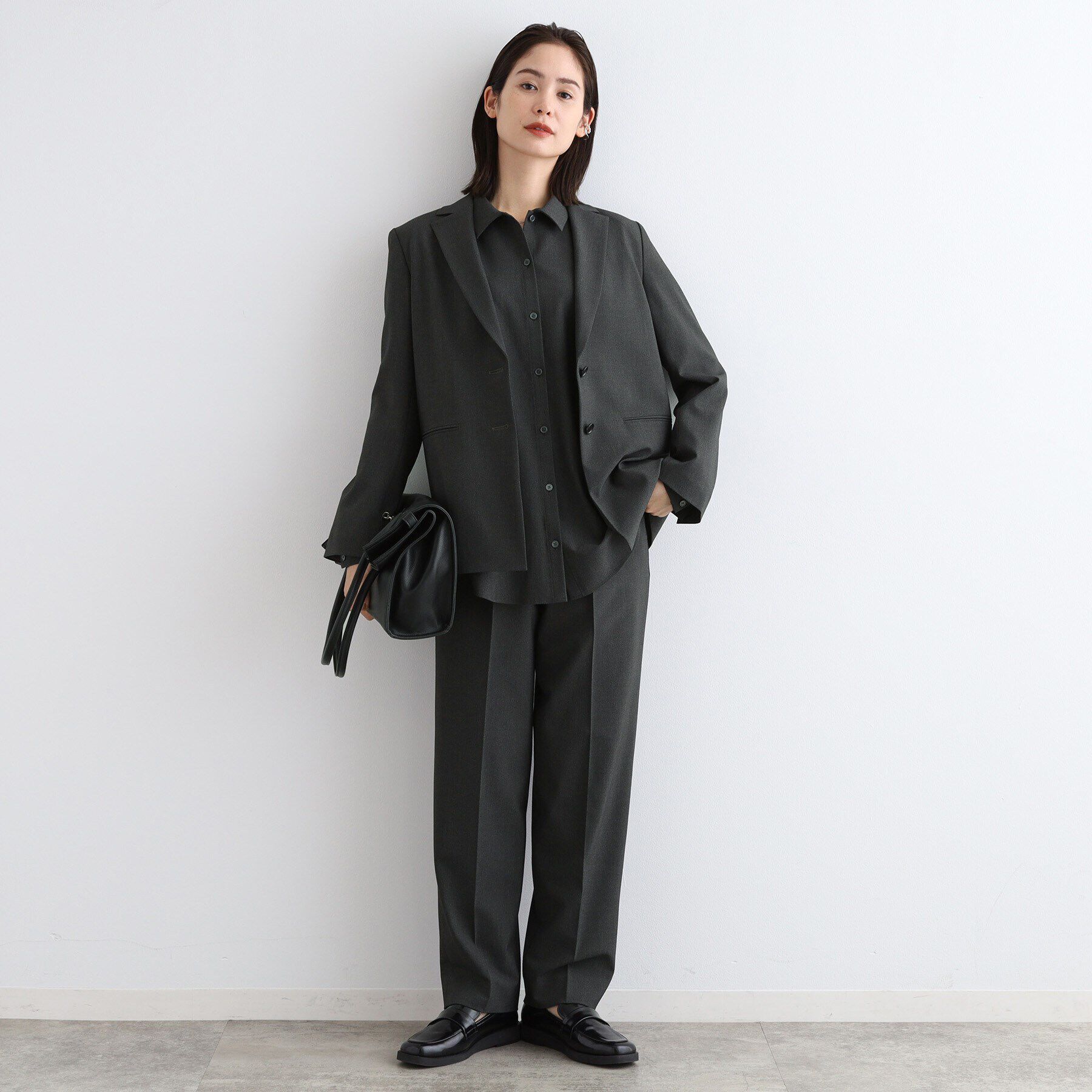 INDIVI「【日本製／SETUP可能】ゆるシルエットジャケット」|スーツ|