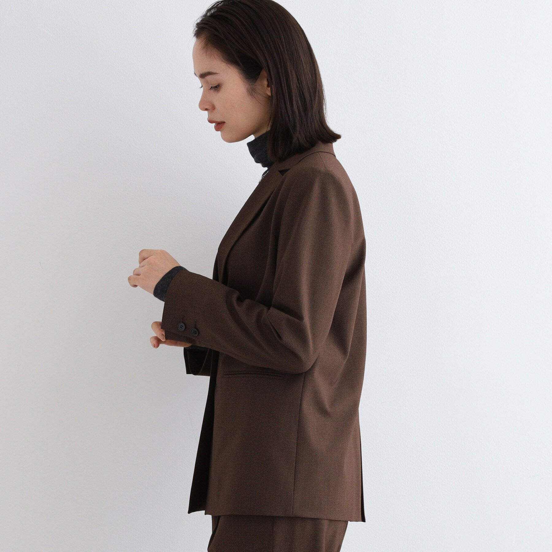 INDIVI「【日本製／SETUP可能】ゆるシルエットジャケット」|スーツ|