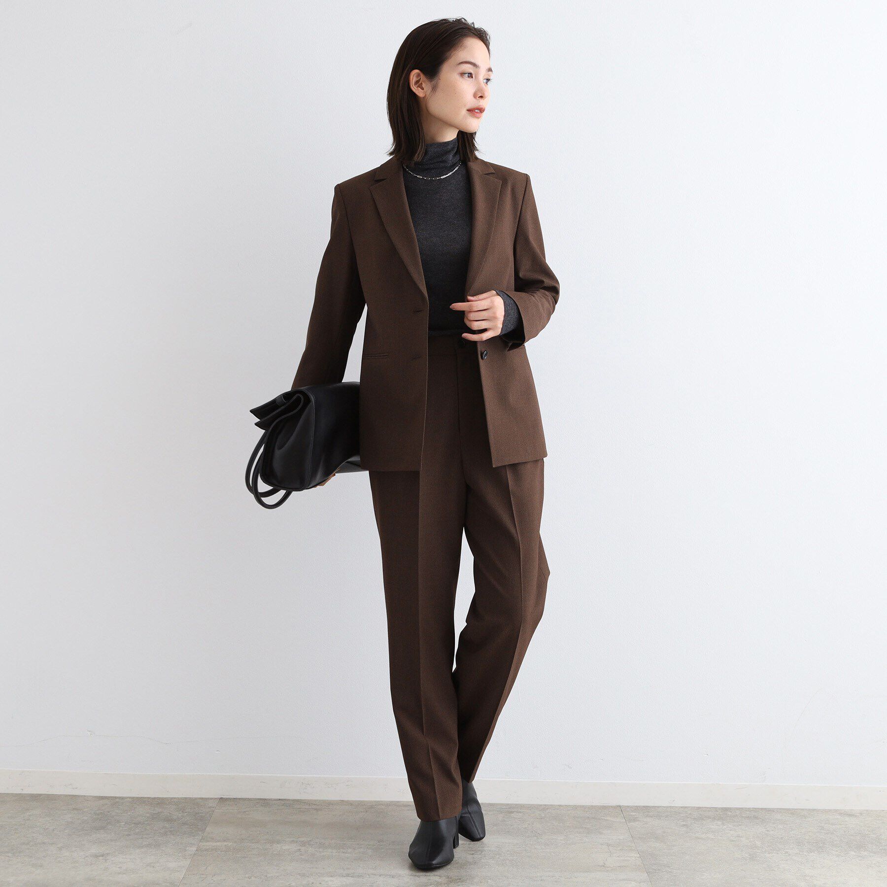 INDIVI「【日本製／SETUP可能】ゆるシルエットジャケット」|スーツ|