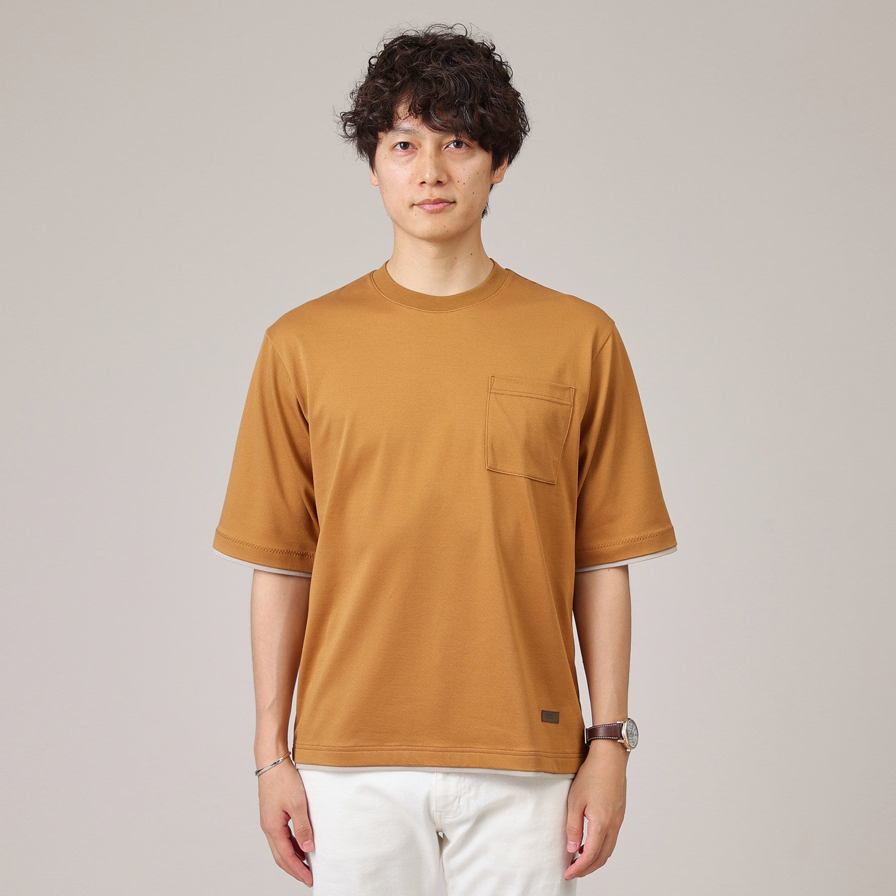 TAKEO KIKUCHI「【接触冷感/日本製】レイヤード Tシャツ」|Tシャツ・カットソー|