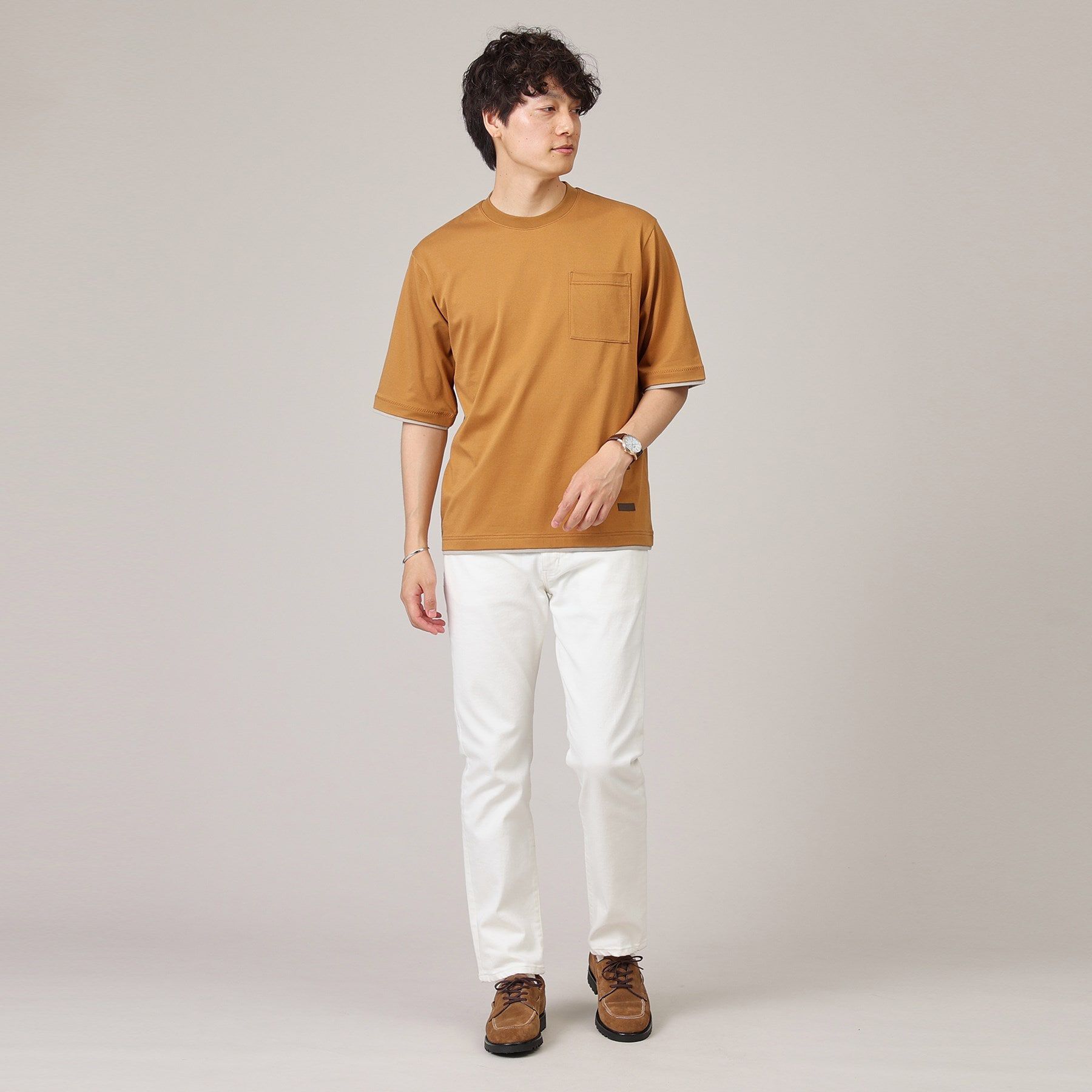 TAKEO KIKUCHI「【接触冷感/日本製】レイヤード Tシャツ」|Tシャツ・カットソー|