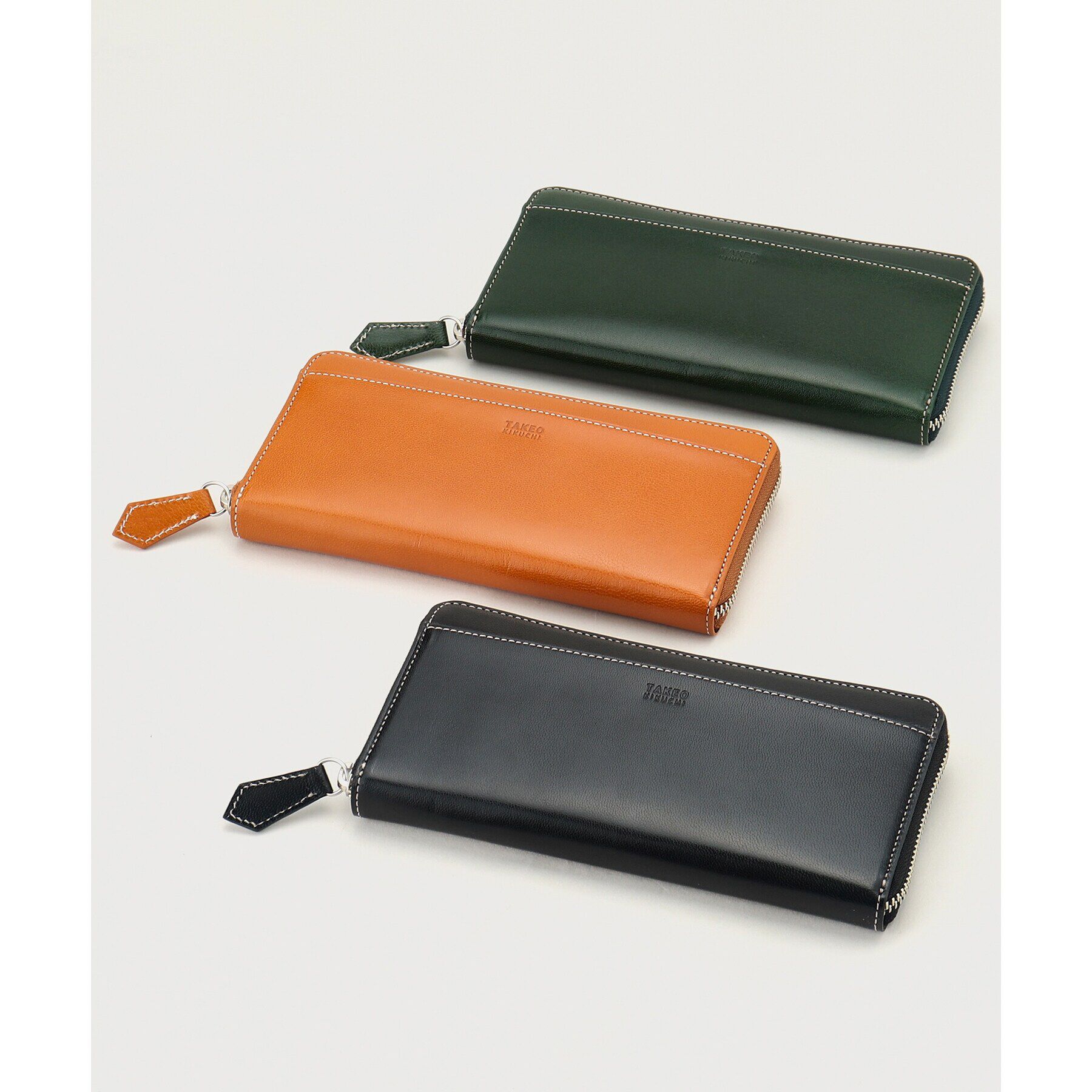 TAKEO KIKUCHI「アニリンゴート ラウンドファスナー長財布」|財布|