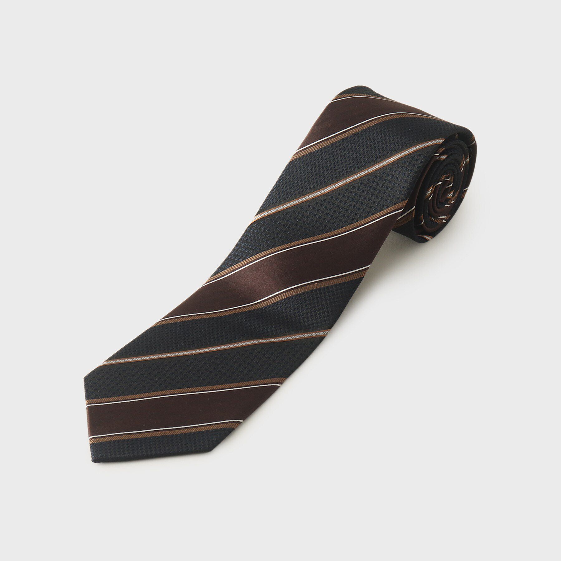 TAKEO KIKUCHI「バスケットサテンストライプ」|ネクタイ・蝶ネクタイ|ネイビー(394)