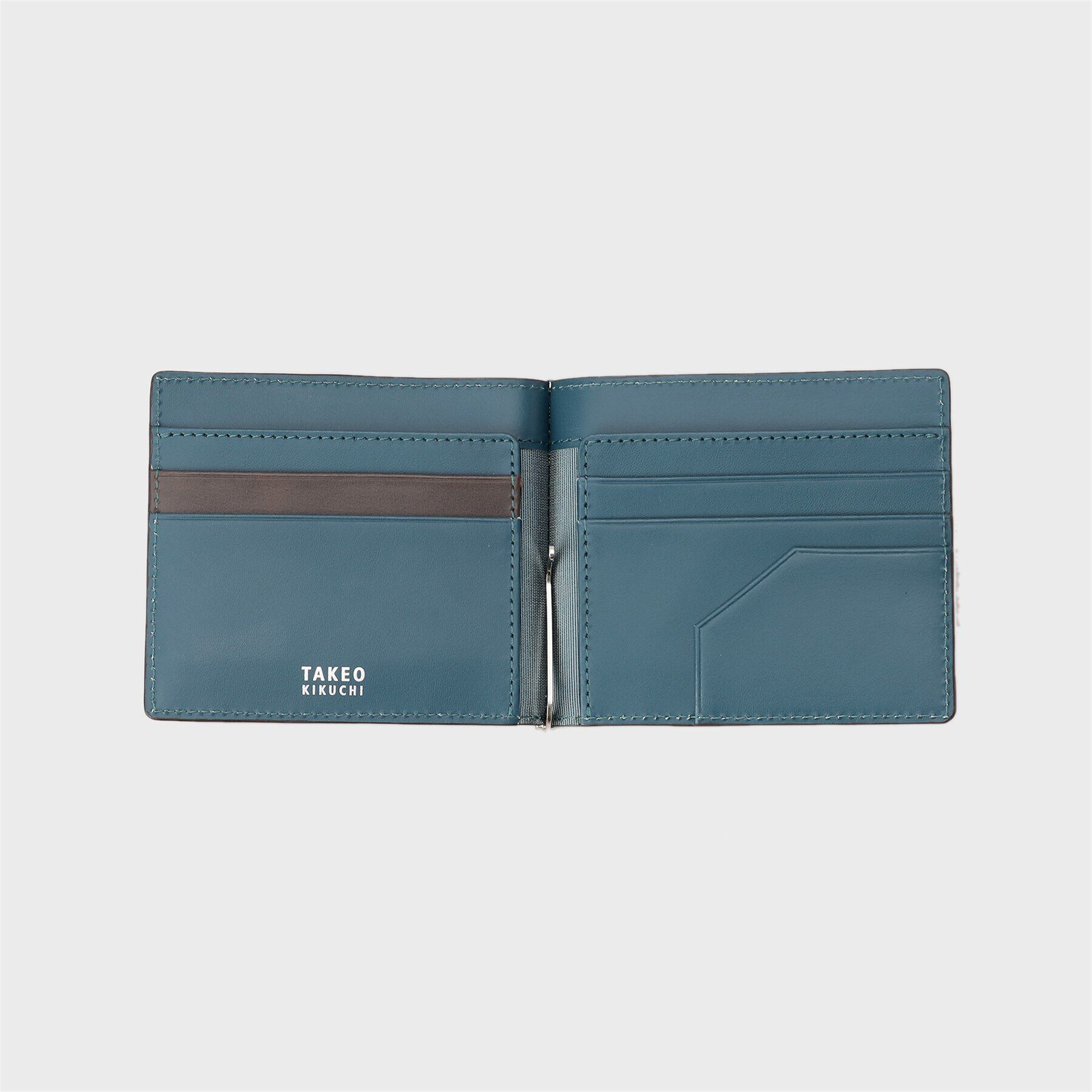 TAKEO KIKUCHI「【NEW レザーリップルシリーズ】マネークリップ付 サプレス ウォレット」|財布|