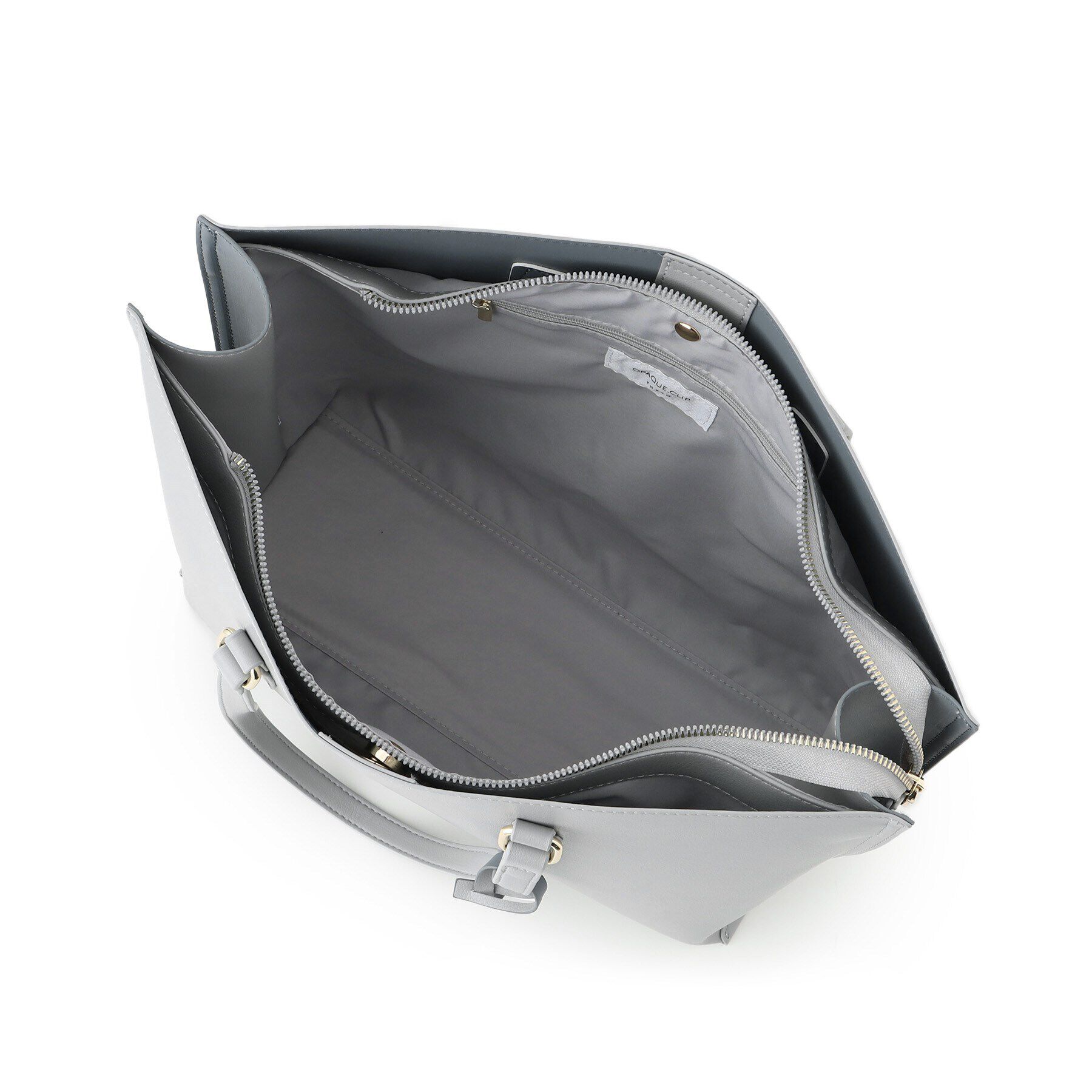 OPAQUE.CLIP「【A4サイズ対応／通勤対応】バイカラースムース合皮トートバッグ」|トートバッグ|