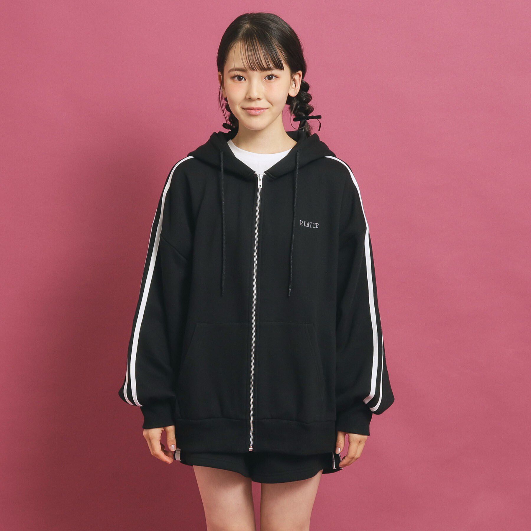 PINK-latte「【3点セット／プチプラ】裏起毛パーカーセット」|その他|