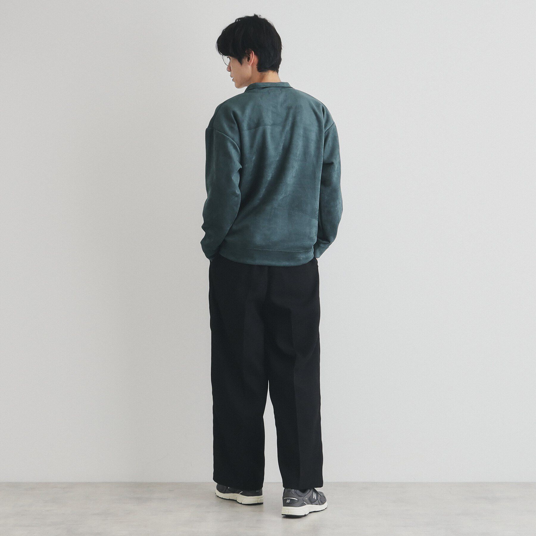 THE SHOP TK「ツータックワイドストレートスラックス ツイル／デニム」|その他|