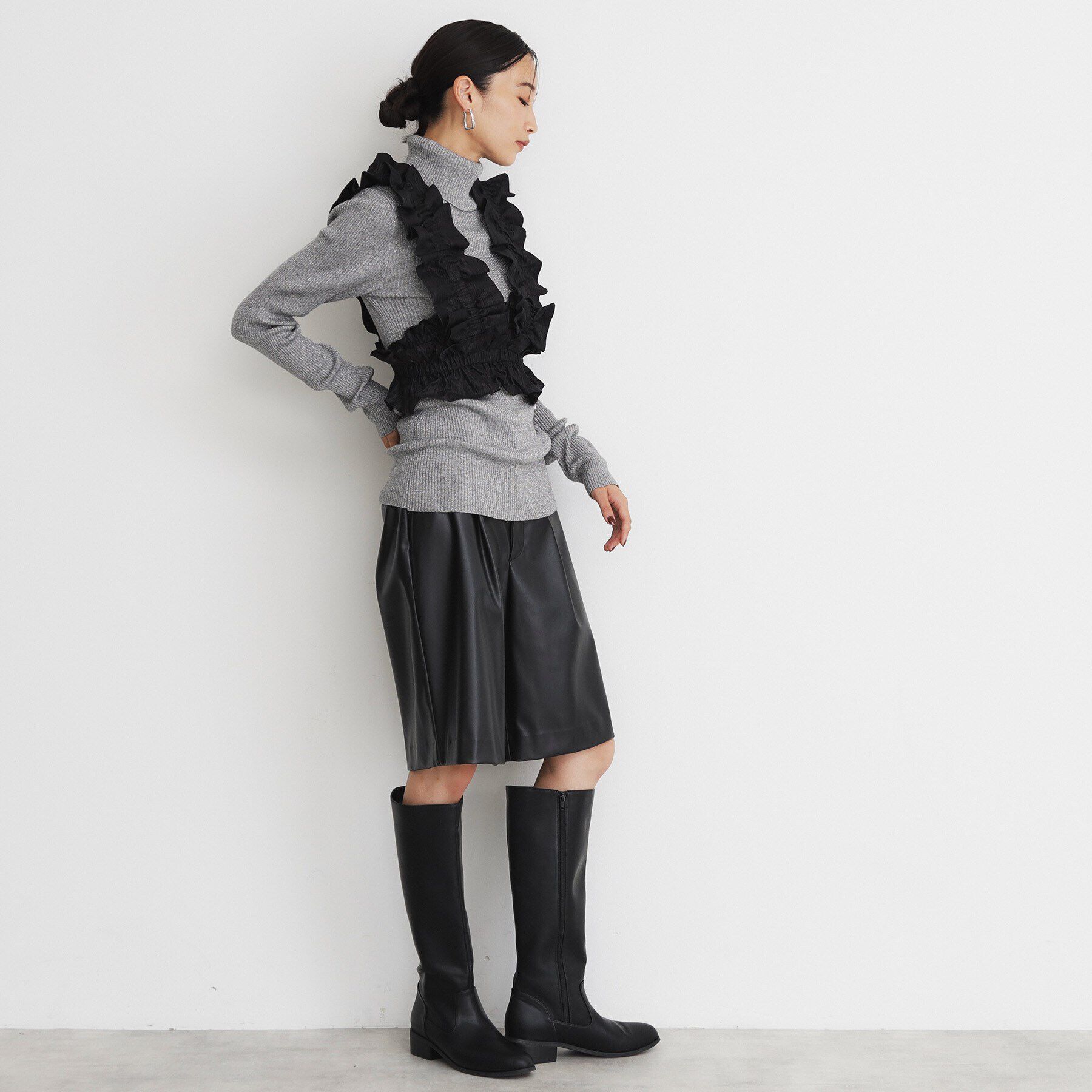 THE SHOP TK「ブライトフリルビスチェ」|ベスト・ジレ|