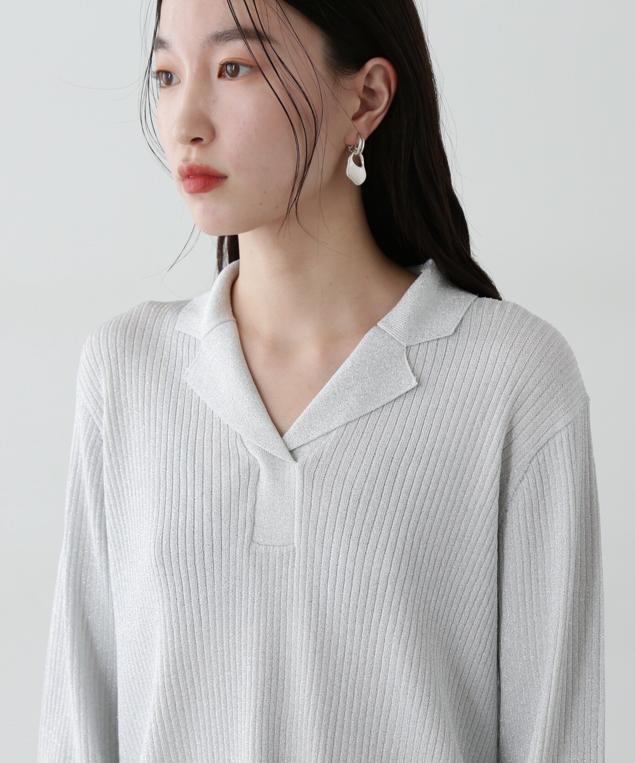  「ラメリブカイキンニット」|ニット・セーター|