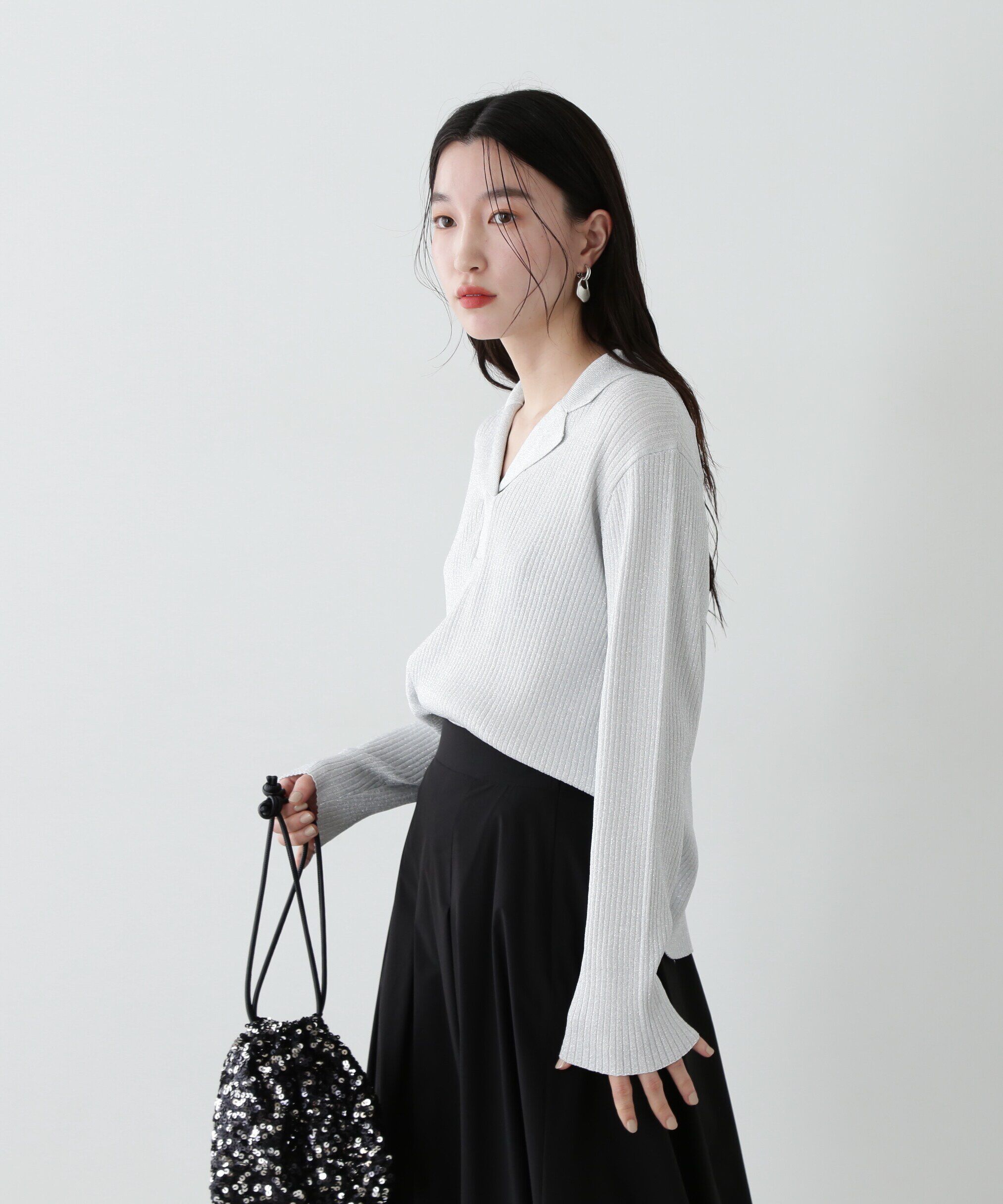  「ラメリブカイキンニット」|ニット・セーター|