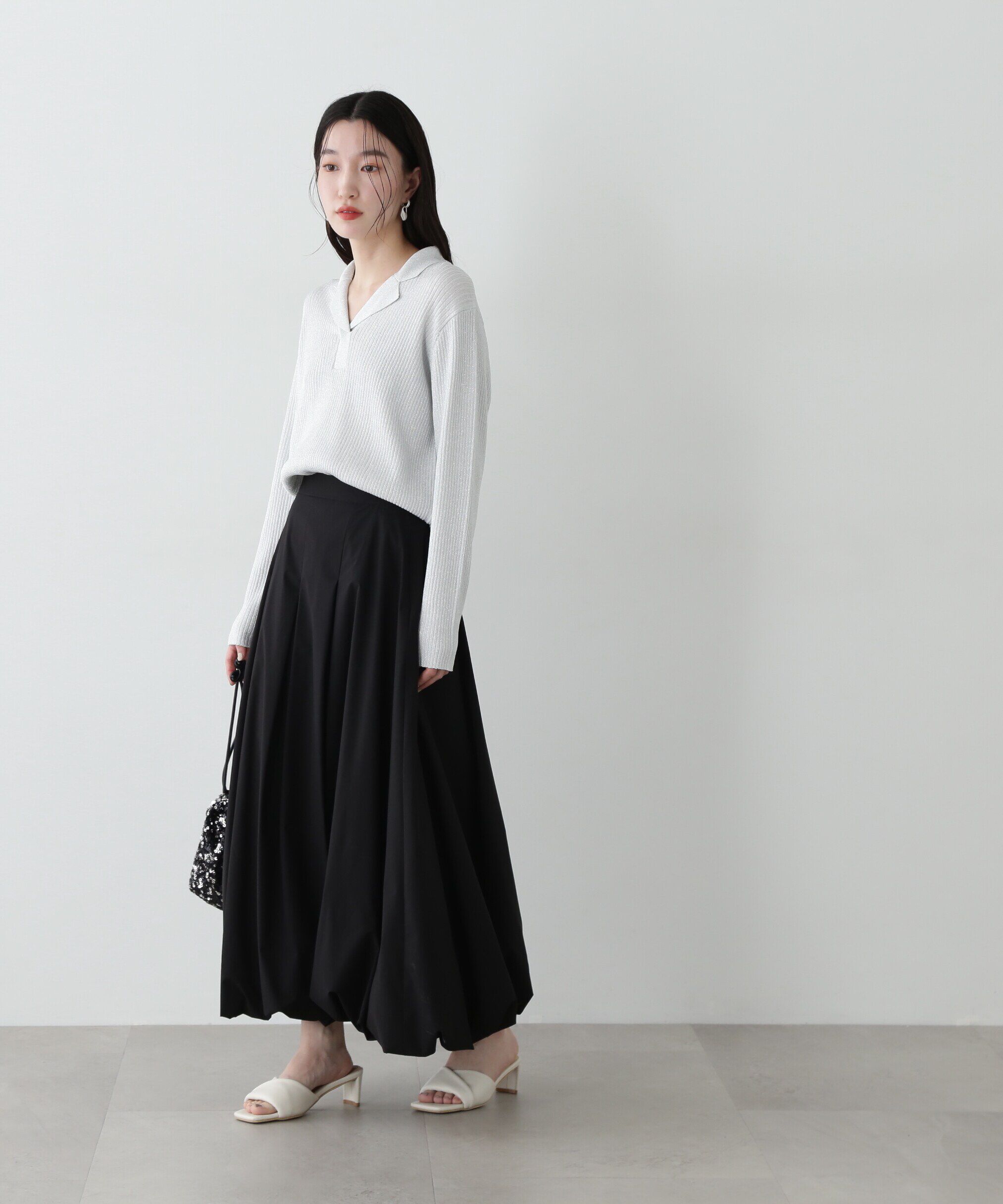  「ラメリブカイキンニット」|ニット・セーター|